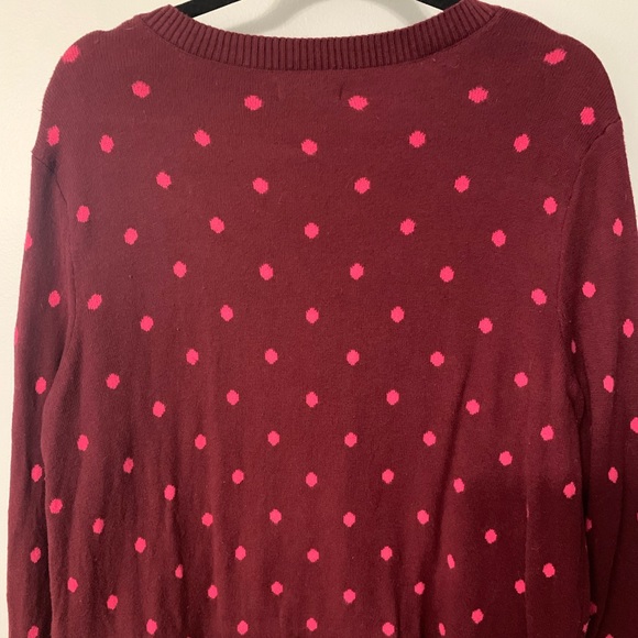 Women’s Croft & Barrow Polka Dot Sweater - Picture 4 of 6